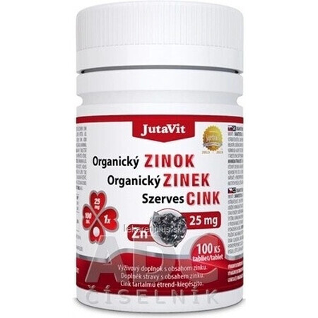 JutaVit Bio Zink 25 mg 1×100 tbl, voedingssupplement