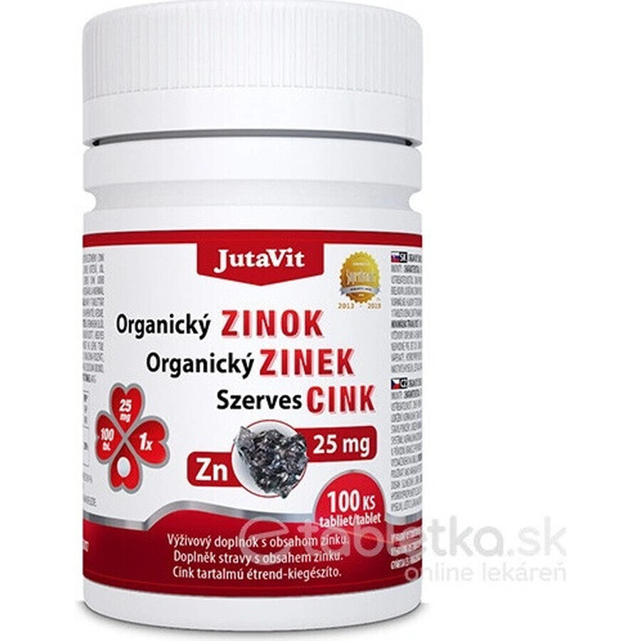 JutaVit Bio Zink 25 mg 1×100 tbl, voedingssupplement