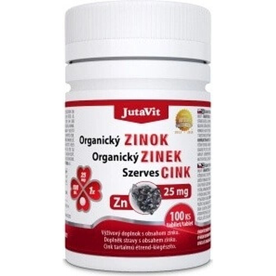 JutaVit Bio Zink 25 mg 1×100 tbl, voedingssupplement