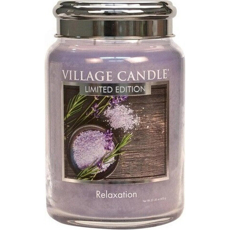 Village Candle Candela profumata in vetro - Relax - Relax, grande 1×1 pz.