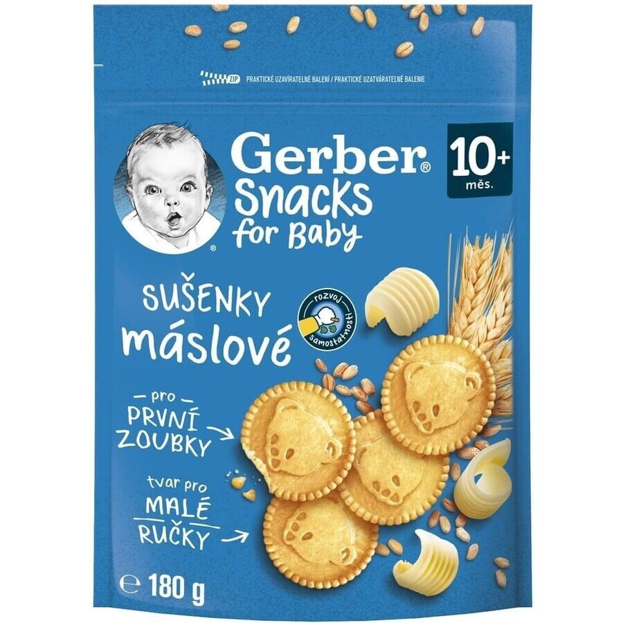 Gerber Snacks for Baby Butter Biscuits 1x180 g, biscuits (from 10 months)