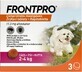 FRONTPRO&#174; antiparasitaire comprim&#233;s &#224; croquer pour chiens (2-4 kg) 1&#215;3 tbl, comprim&#233;s antiparasitaires