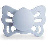 FRIGG Butterfly anatomischer Silikonschnuller, Powder Blue, 0-6m 1×1 Stück, Silikonschnuller