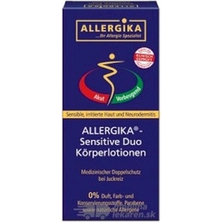 ALLERGIKA SENSITIVE DUO 1×1 set, (Lipolotio Sensitive 200 ml + Hydrolotio Sensitive 200 ml)