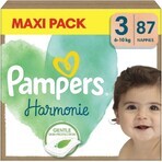 PAMPERS HARMONIE BABY DIAPERS V.3 6-10KG 87KS 1×87 pcs, diapers in size 3