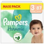 PAMPERS HARMONIE BABY DIAPERS V.3 6-10KG 87KS 1×87 pcs, diapers in size 3