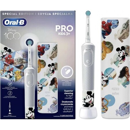 Oral-B EK Pro Kids 3+ Disney EK Pro Kids 3+ + Reise-Set 1×1 Set, elektrische Zahnbürste