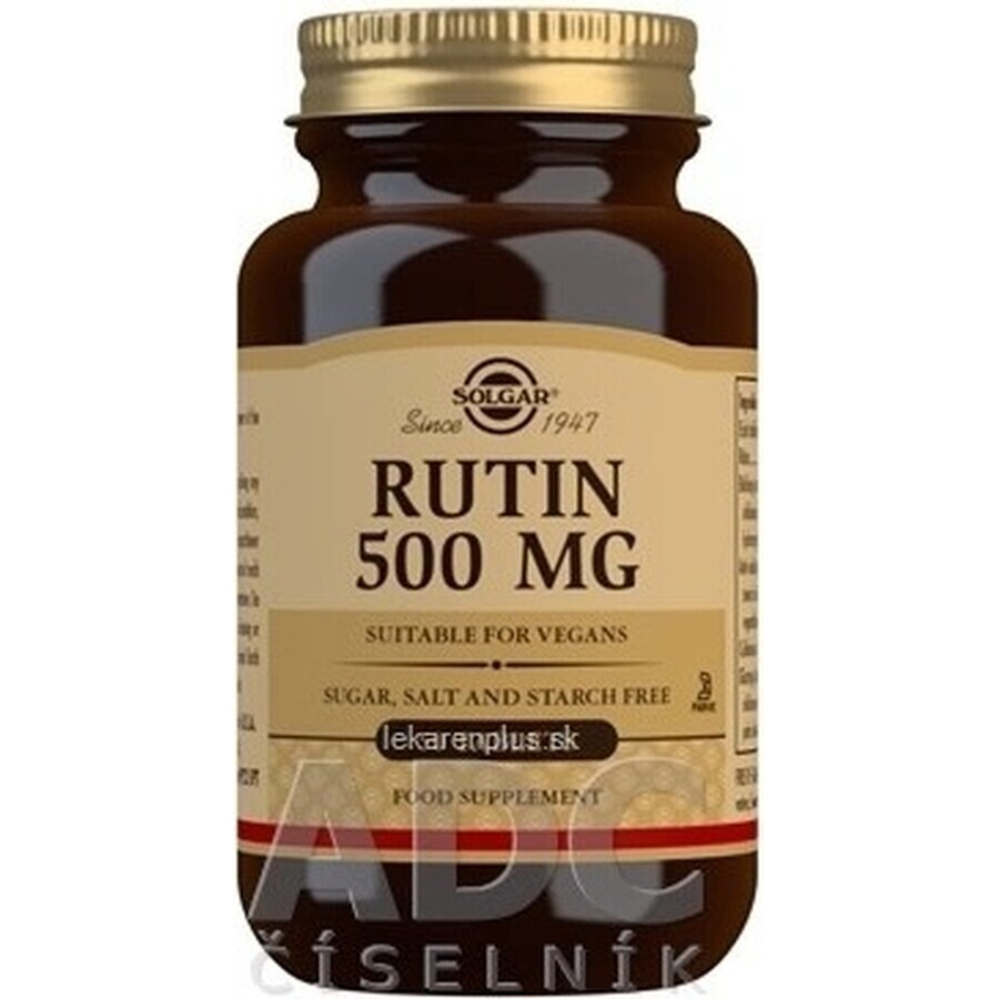 Solgar Rutina 500 mg alta dose giornaliera, 50 compresse 1×50 tbl, integratore alimentare