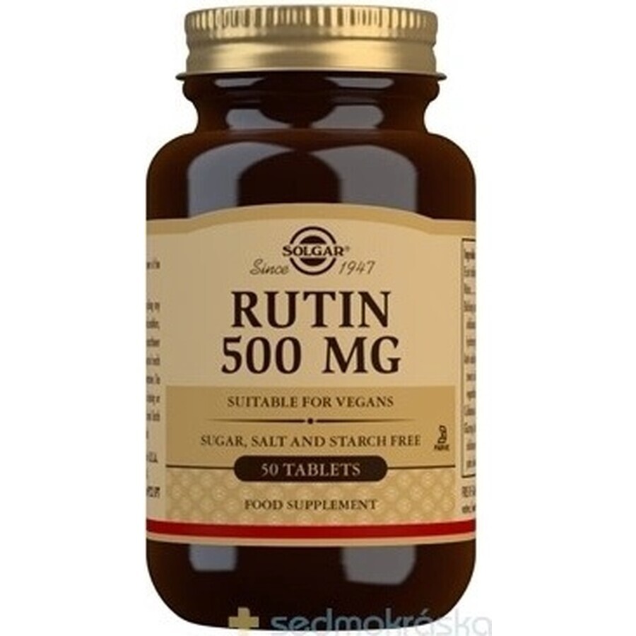 Solgar Rutina 500 mg alta dose giornaliera, 50 compresse 1×50 tbl, integratore alimentare