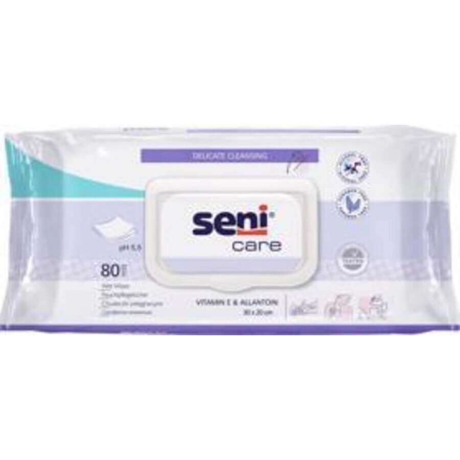 Seni Care Lingettes humides 1×80 pcs, lingettes humides