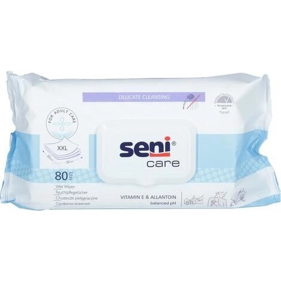 Seni Care Lingettes humides 1×80 pcs, lingettes humides