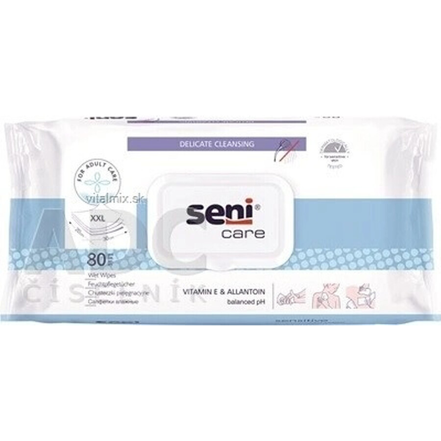 Seni Care Lingettes humides 1×80 pcs, lingettes humides