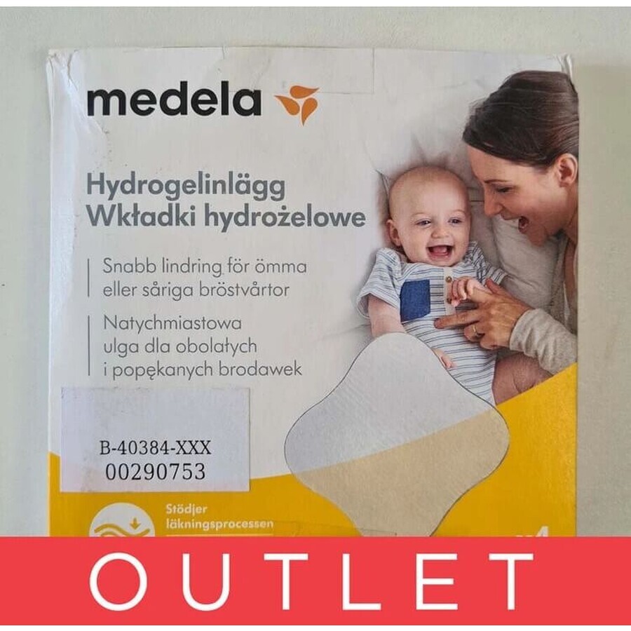 Coussinets hydrogel Medela - 4 pièces 1×4 pièces, coussinets hydrogel