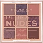 Revolution, Paleta de sombras de ojos Ultimate Nudes Light 1×0,90 g, paleta de sombras de ojos