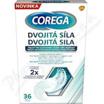 COREGA Double Strength 1x36 pcs, comprimés de nettoyage pour prothèses dentaires