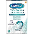 COREGA Double Strength 1x36 pcs, comprimés de nettoyage pour prothèses dentaires