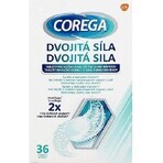 COREGA Double Strength 1x36 pcs, comprimés de nettoyage pour prothèses dentaires