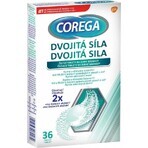 COREGA Double Strength 1x36 pcs, comprimés de nettoyage pour prothèses dentaires