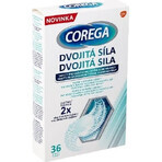 COREGA Double Strength 1x36 pcs, comprimés de nettoyage pour prothèses dentaires