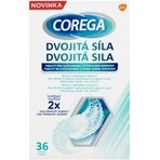 COREGA Double Strength 1x36 pcs, comprimés de nettoyage pour prothèses dentaires