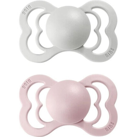 BIBS Supreme Silicone Ivory / Blush 1×2 - taille 1