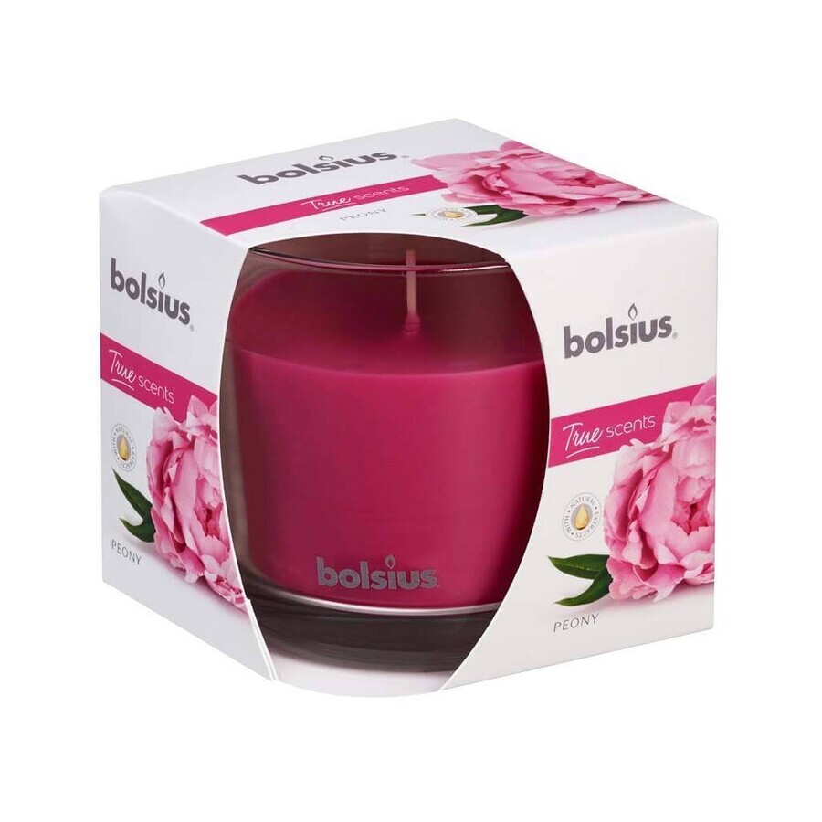 Bolsius Aromatic 2.0 Sticlă 95x95mm Peony, lumânare parfumată 1×1 buc, lumânare parfumată