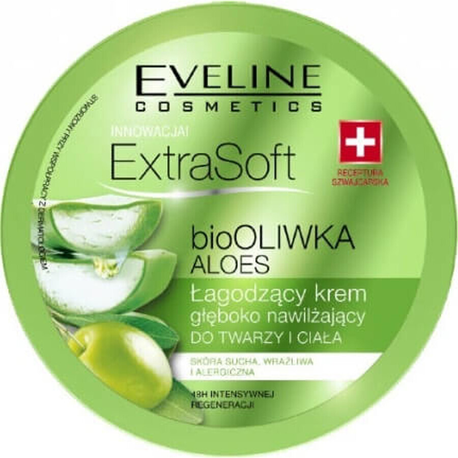 Eveline SOFT bioOLIVE ALOE VERA ALOE VERA FACE&BODY CREAM 1×175 ml, cream