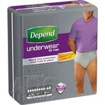 DEPEND MAXIMUM L/XL pour hommes 1×9 pcs, slips élastiques, tour de hanches 95-150 cm