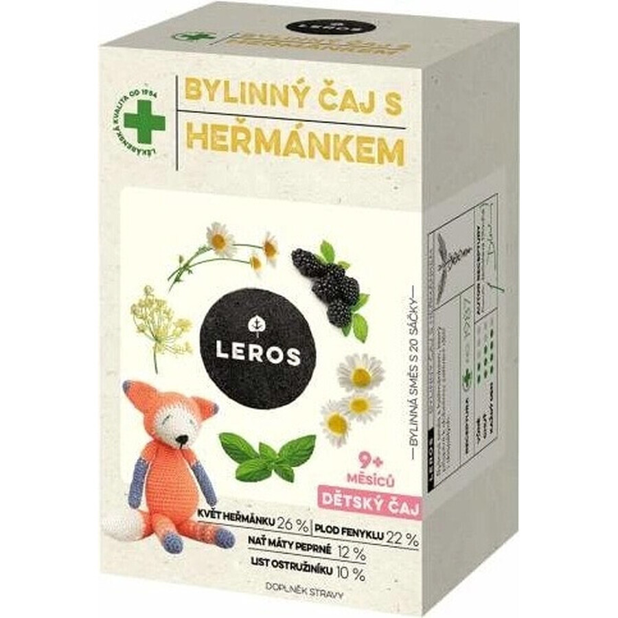 LEROS CHILDREN'S HERBAL TEA 20×1,8 g, tisane pour enfants