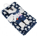 BABYMATEX Blanket with toy Panda gray 75 x 100 cm 1×1 pc, for children