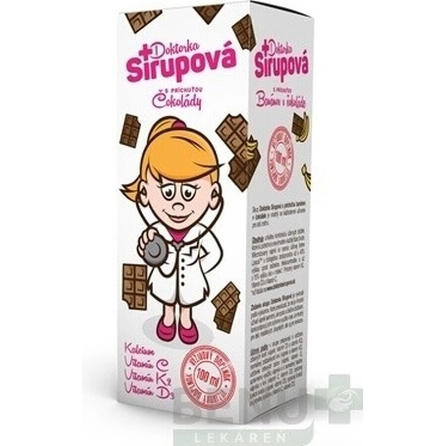 Doctor Syrup Sirop de calcium 1×100 ml, goût chocolat