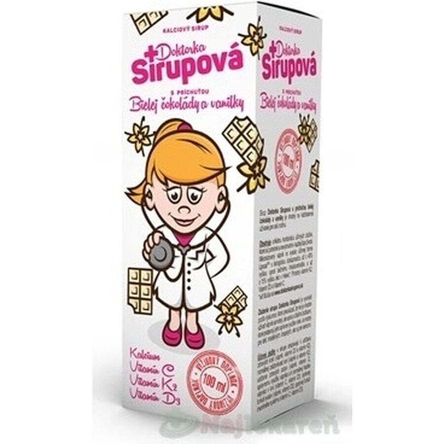 Doctor Syrup Sirop de calcium 1×100 ml, goût chocolat