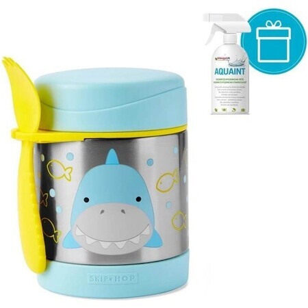 SKIP HOP Zoo Food Thermos with spoon and fork Shark, 12 m+ 1×325 ml, food thermos