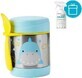 SKIP HOP Thermos alimentaire Zoo avec cuill&#232;re et fourchette Shark, 12 m+ 1&#215;325 ml, thermos alimentaire