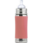 Biberon in acciaio inox Pura 325ml 1×1 pz, colore rosa