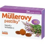 MÜLLER'S PASTILLS SHALVIA AND VITAMIN C 1×24 pcs, for colds