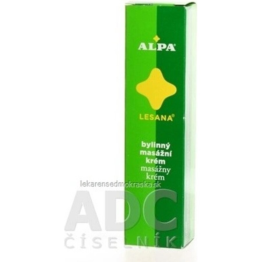 ALPA CREAM LESANA 1×40 g, massage aux herbes