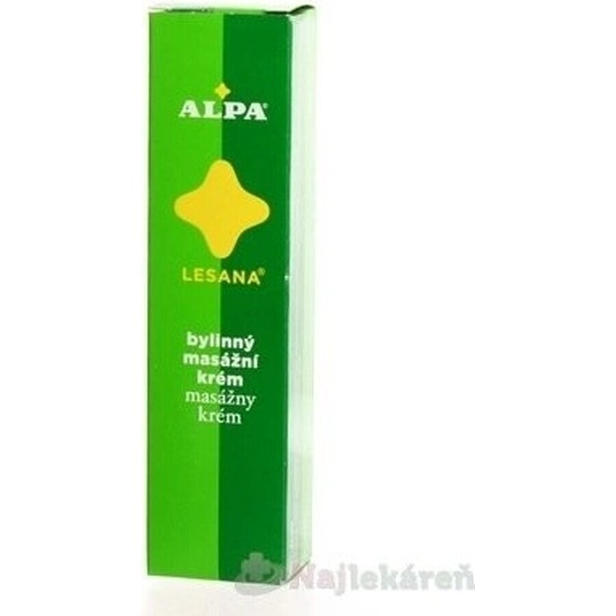 ALPA CREAM LESANA 1×40 g, massage aux herbes