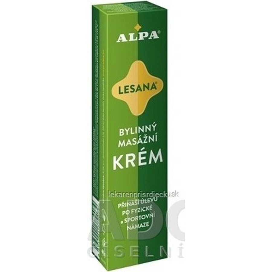 ALPA CREAM LESANA 1×40 g, massage aux herbes