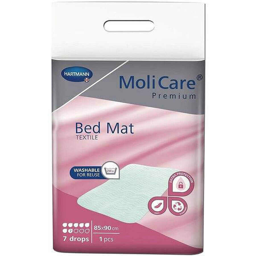 MOLICARE PREMIUM BED MAT TEXTILE 7KV. 85X90CM 1×1pc, textile pad