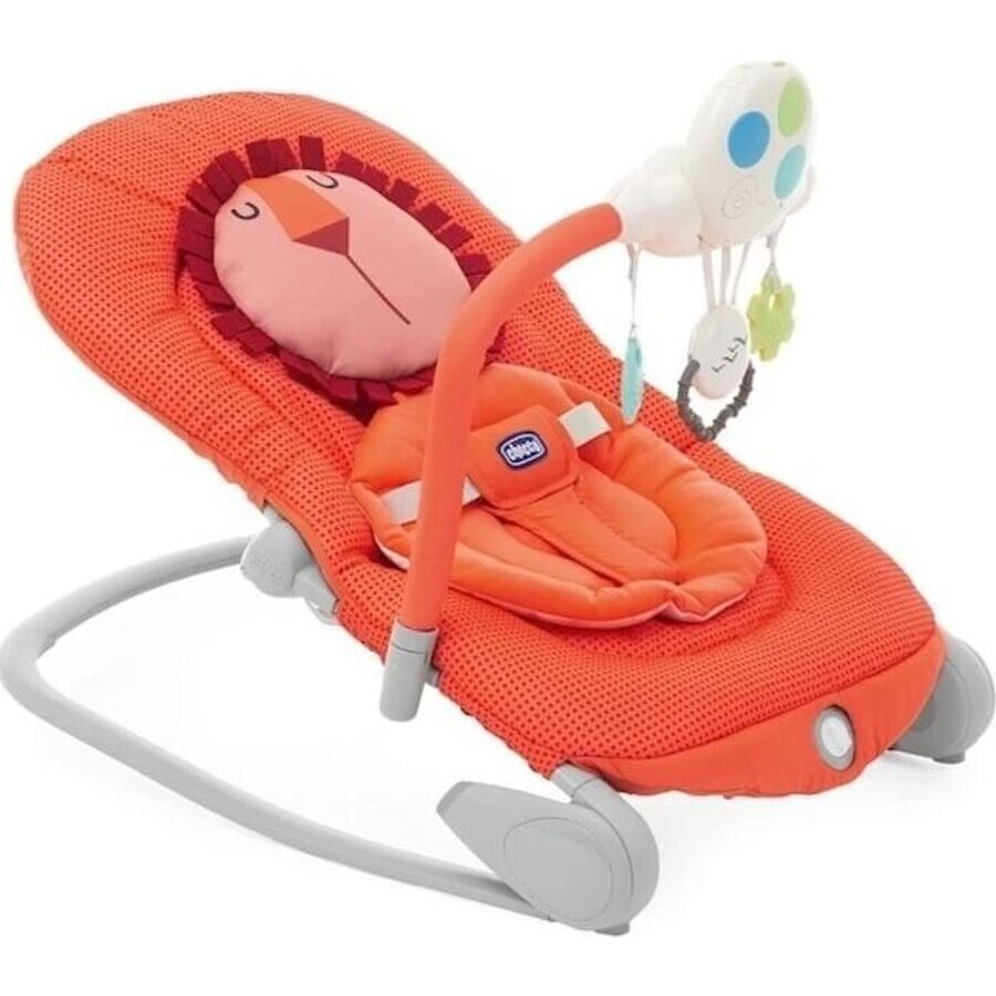 CHICCO Melody Ballon - Lion 0 m+, jusqu'à 18 kg 1×1 pc, avec fonction vibration