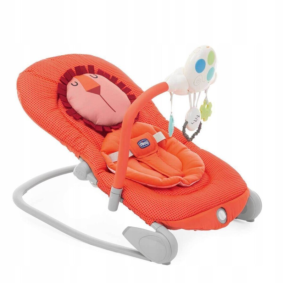 CHICCO Melody Ballon - Lion 0 m+, jusqu'à 18 kg 1×1 pc, avec fonction vibration