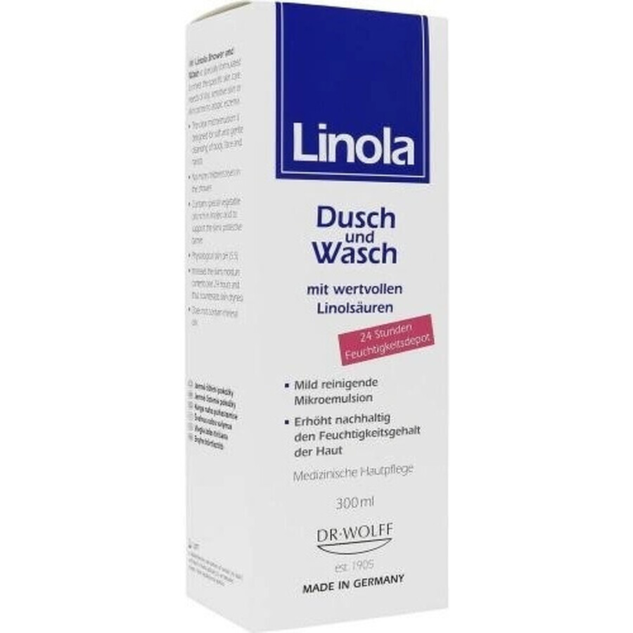 Linola Shower und Wasch 1×300 ml, gel emulsion