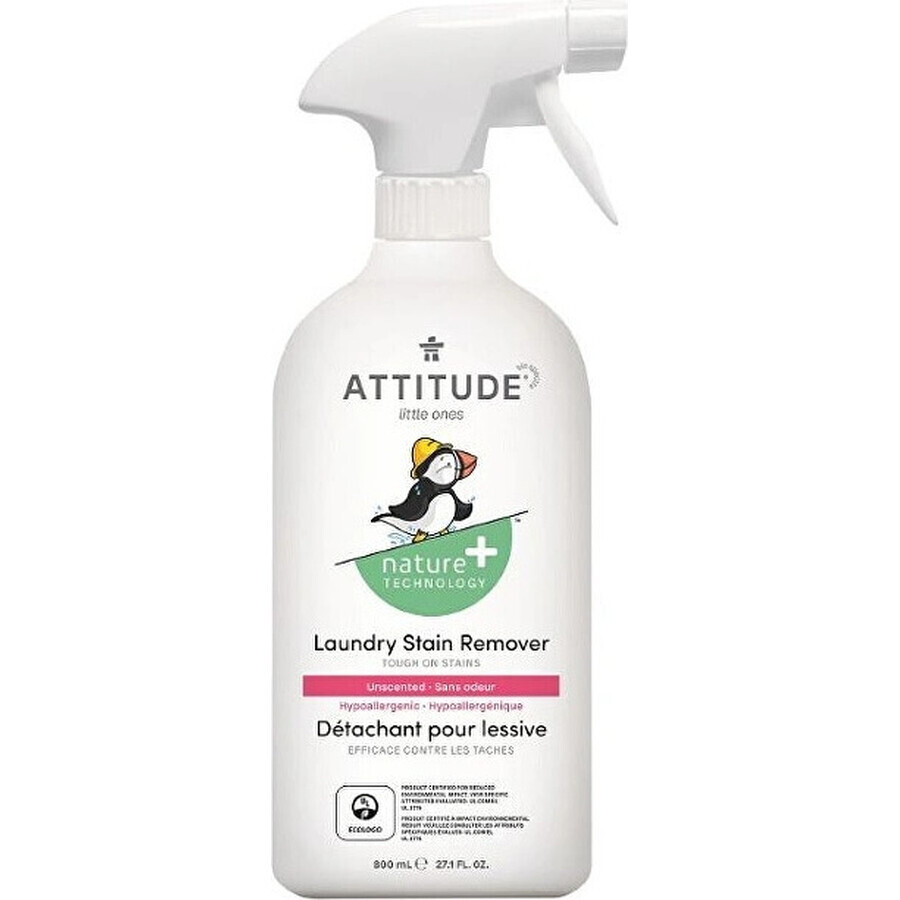 ATTITUDE Baby Detergent pentru rufe cu spray 1×800 ml, îndepărtor de pete