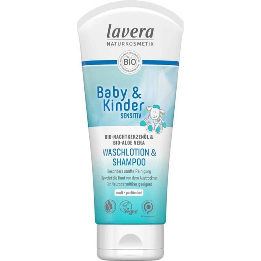 Lavera Haar- en Lichaamsshampoo voor Kinderen 200ml 1×1 st