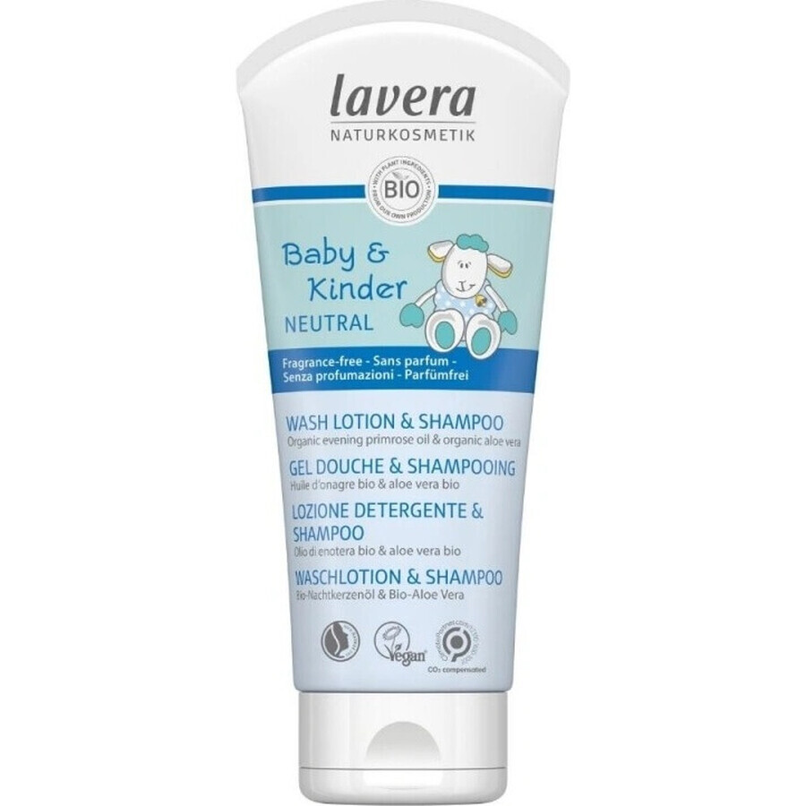 Lavera Haar- en Lichaamsshampoo voor Kinderen 200ml 1×1 st