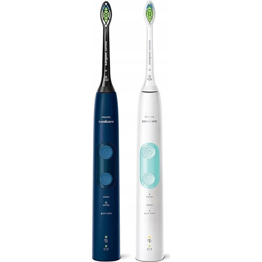 Philips Sonicare 5100 HX6851/34 Juego 1+1 1×1, cepillo dental sónico 2 piezas