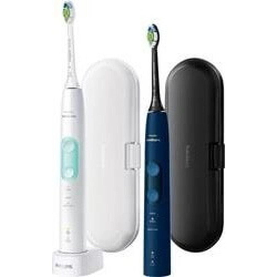 Philips Sonicare 5100 HX6851/34 Juego 1+1 1×1, cepillo dental sónico 2 piezas