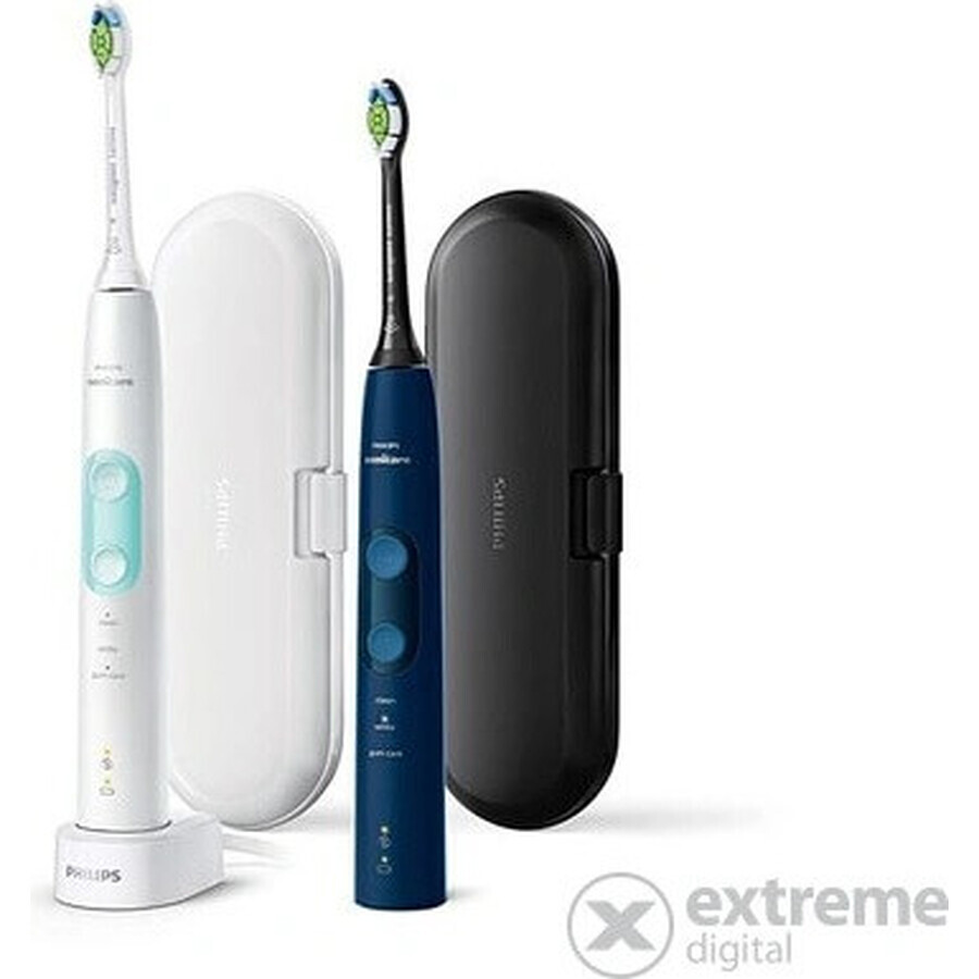 Philips Sonicare 5100 HX6851/34 Juego 1+1 1×1, cepillo dental sónico 2 piezas