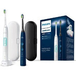 Philips Sonicare 5100 HX6851/34 Juego 1+1 1×1, cepillo dental sónico 2 piezas